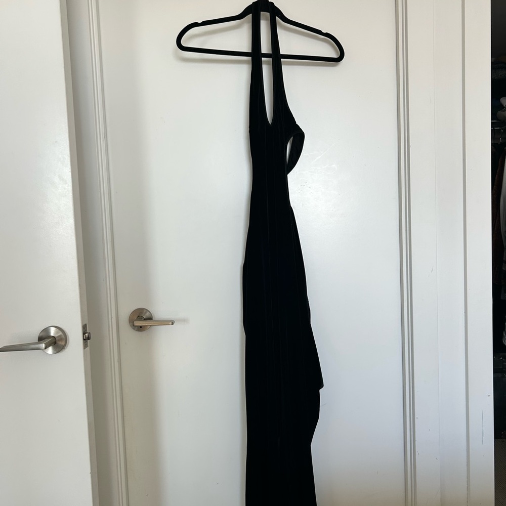 Elegant Black Halter Bodysuit